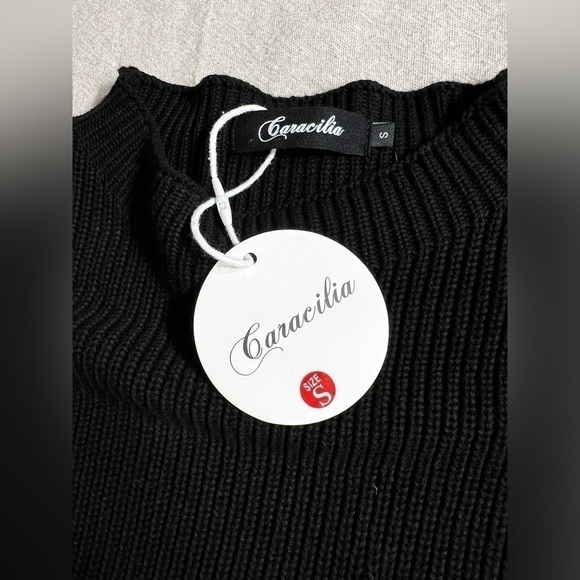 Caracalia Sleeveless black sweater size Small. NWT‎ - Picture 2 of 6
